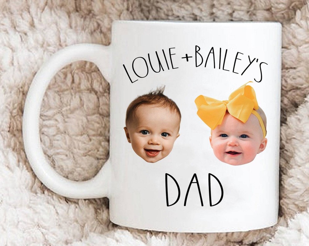 Custom Photo Dad Mug – Personalized Fathers Day Coffee Gift