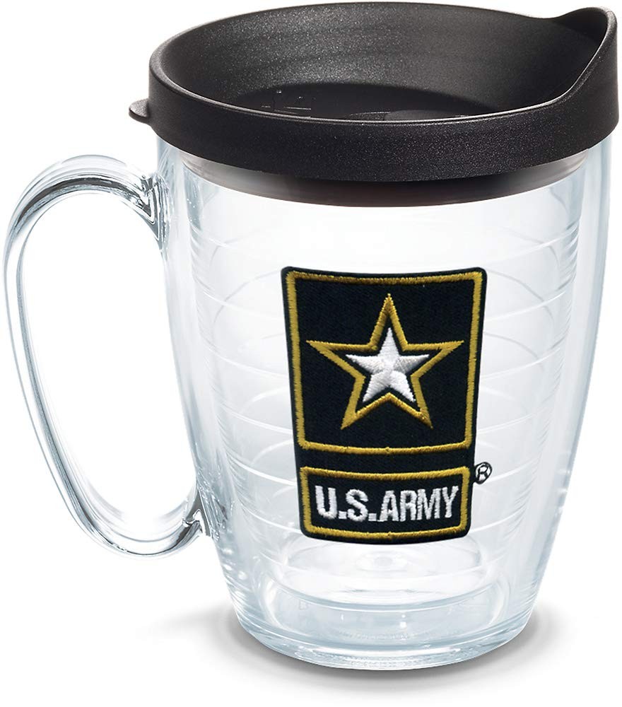 USA Double Wall Insulated Tumbler with Army Gold Star Logo - No Drips