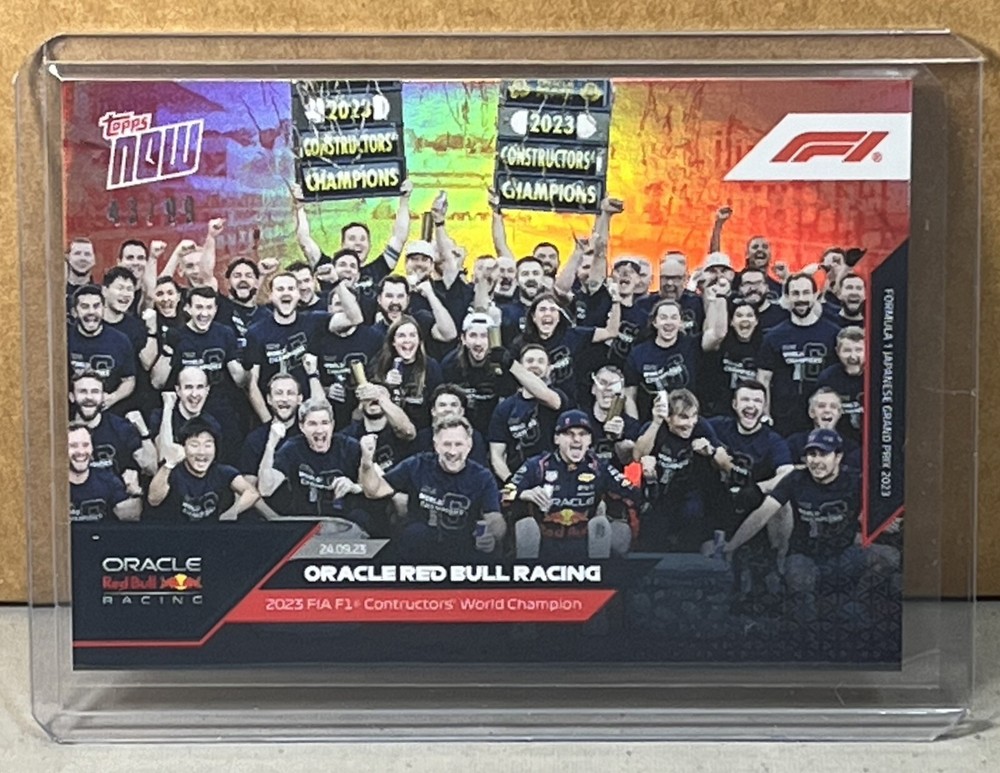 2023 TOPPS NOW Formula 1 F1 #49 ORACLE RED BULL Rainbow Foil Red Parallel 43/99