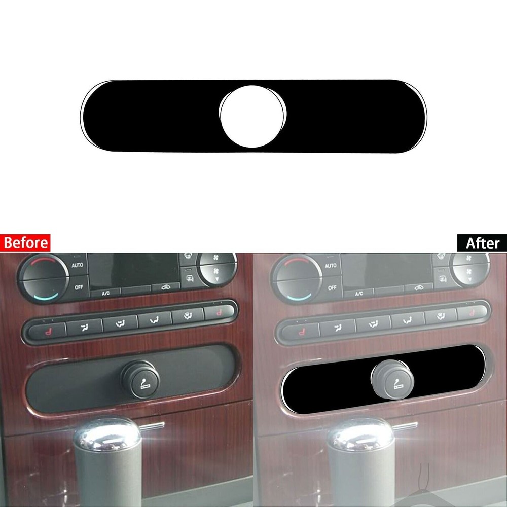 Glossy Piano Black Control Cigarette Lighter Cover For Ford F-150 F150 FX4 04-08