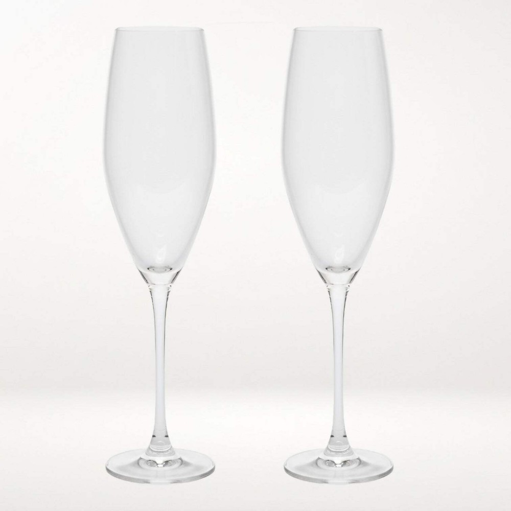 Villeroy & Boch Crystal Champagne Flutes | Set of 2 | 10 7/8” | Excellent Condit