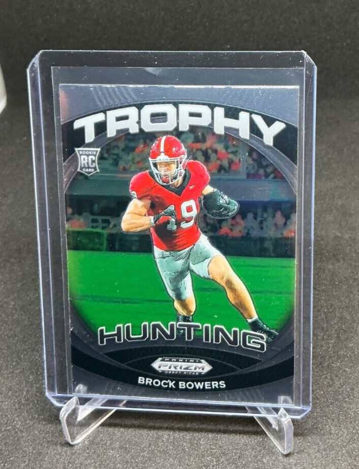 2024 PRIZM DRAFT PICKS TROPHY HUNTING BROCK BOWERS RC