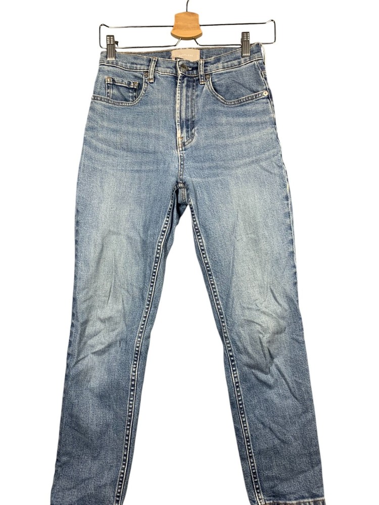 Everlane High Waist Straight Jeans Womens 26 Blue Denim Ankle Grunge Rock 90s