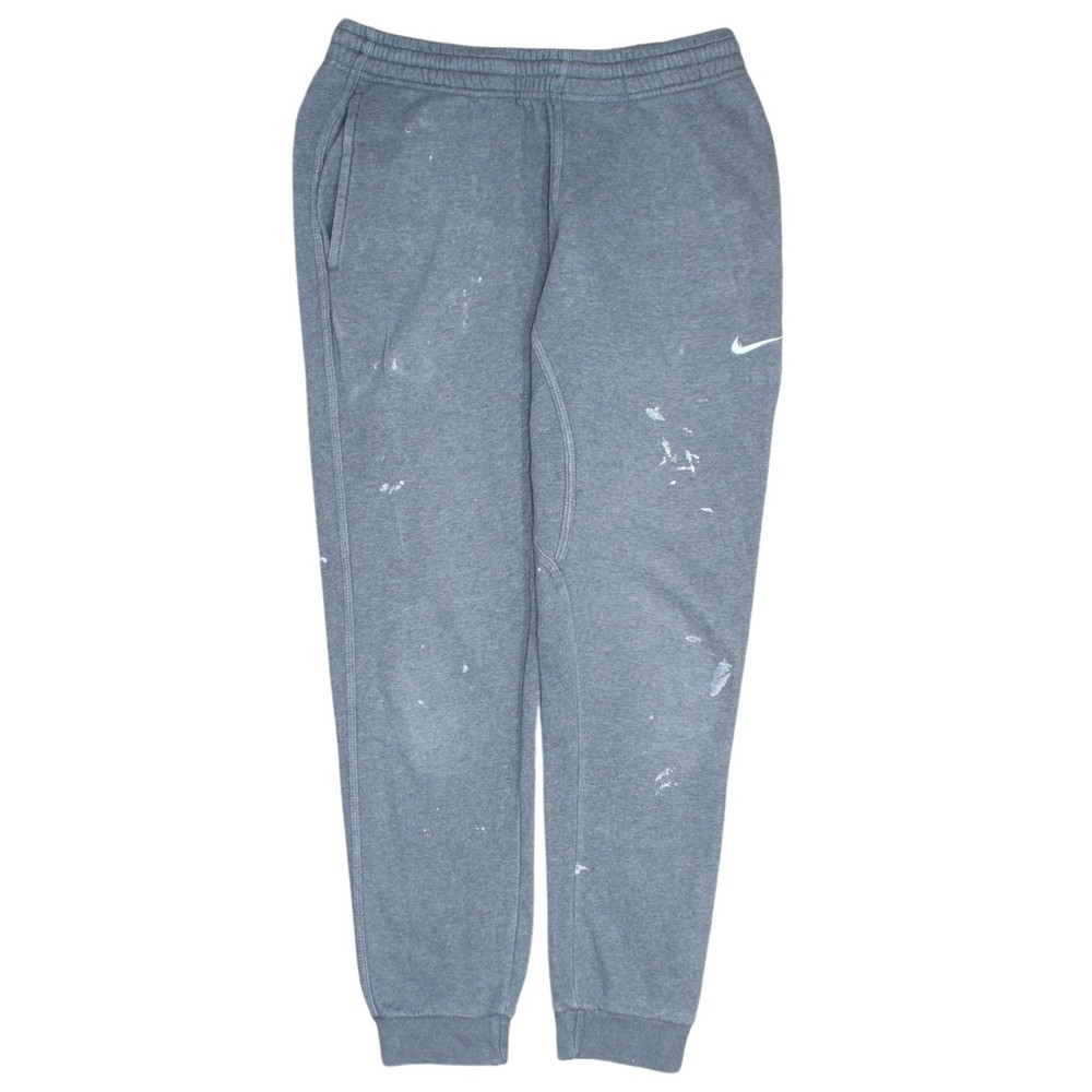 Nike Mens Joggers Grey Fleece Sweatpants Elastic Waist Tapered Cuffed Gym M