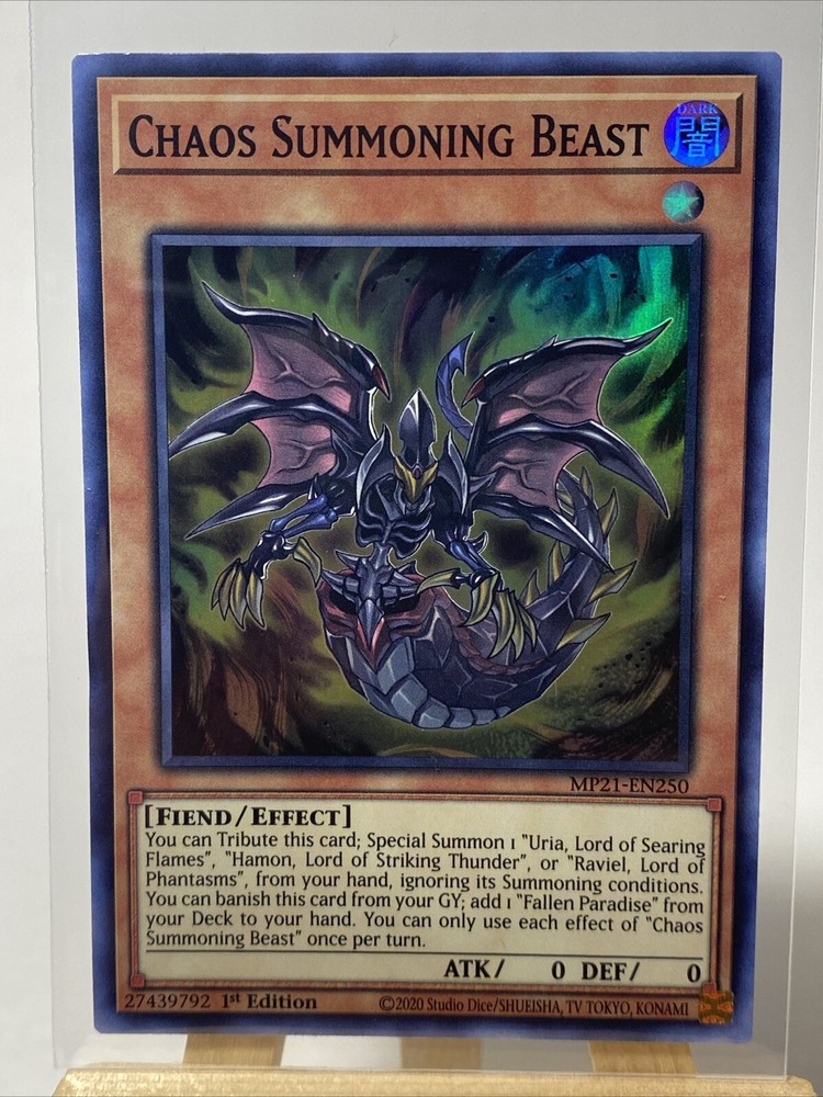 Chaos Summoning Beast MP21-EN250 1st Ed 2021 Ancient Battles Tin