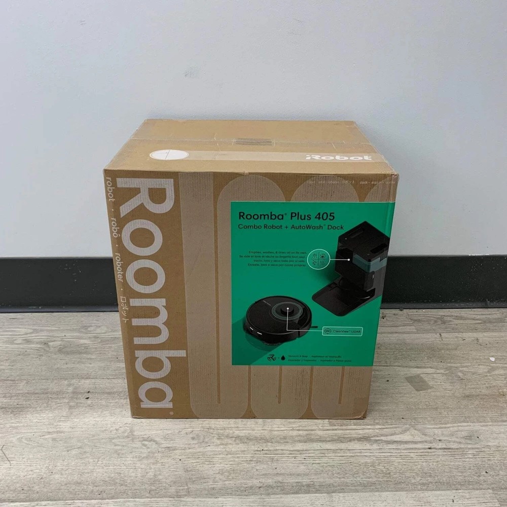 iRobot Roomba Combo Plus 405 (G185) Robot Vacuum & Mop w/ AutoWash Dock
