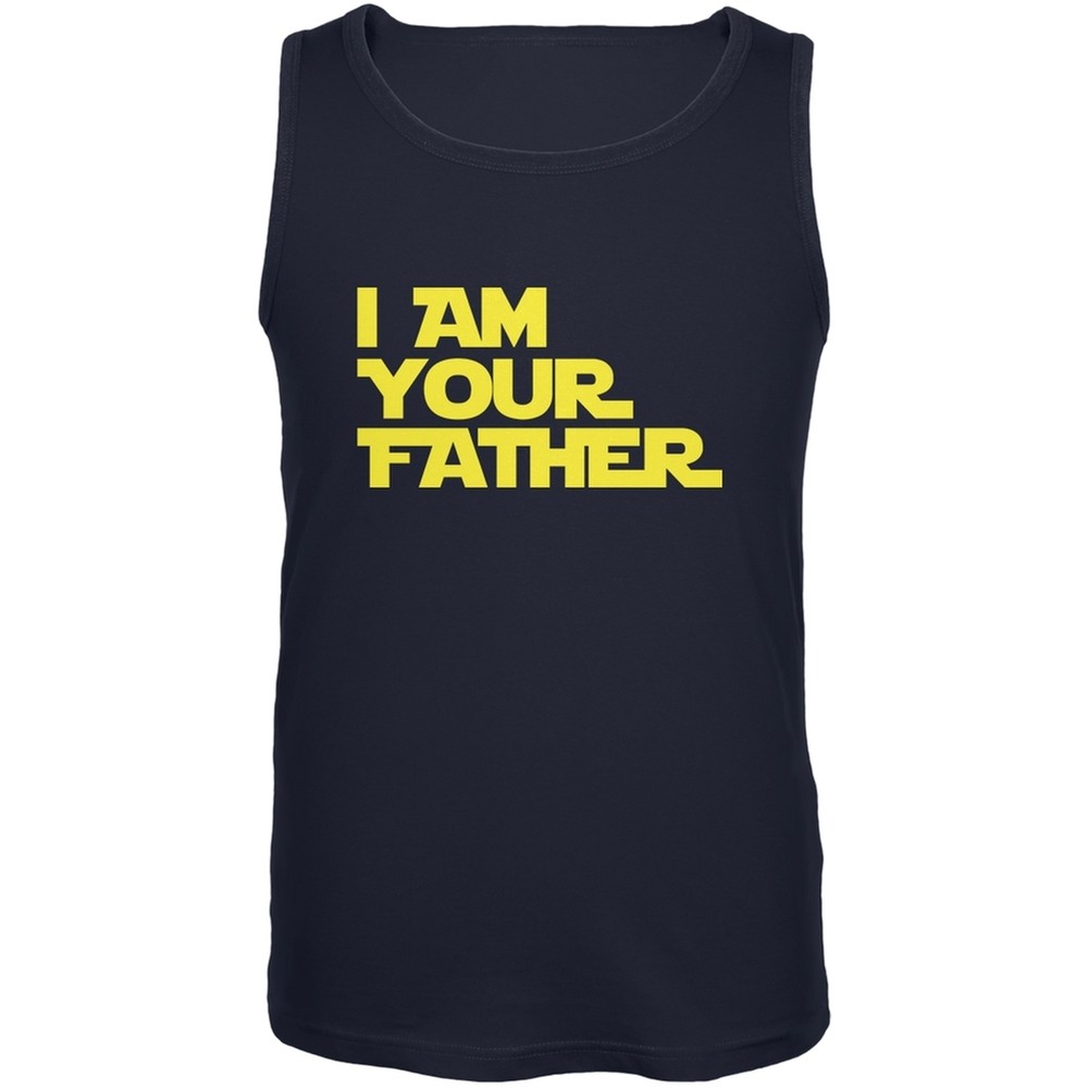 Fathers Day - I Am Your Father Navy Adult Tank Top-image
