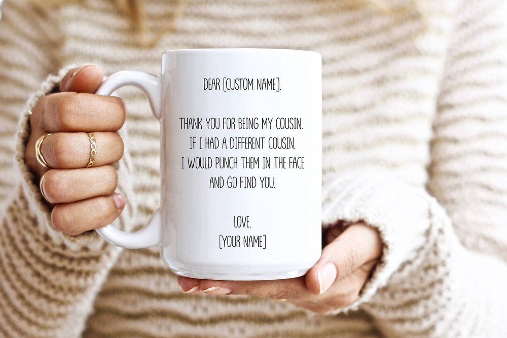 Personalized Cousin Gifts Custom Name Mug Gifts For Cousin Cousin Gift Idea