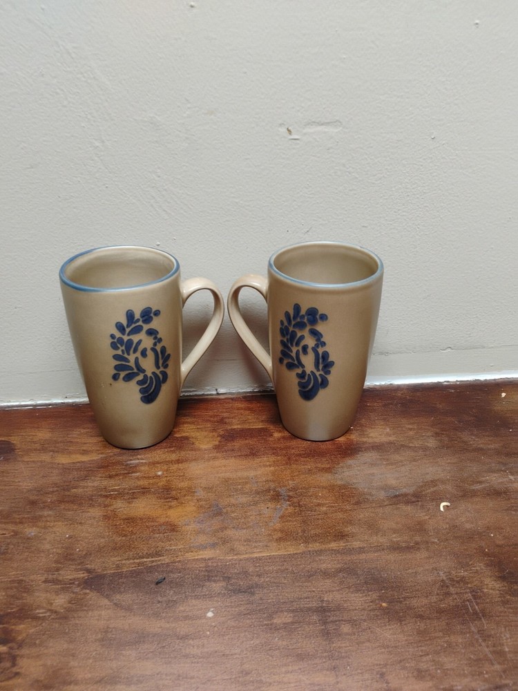 Pfaltzgraff Latte Mug Set of 2 Coffee Cups