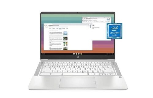 Laptop HP Celeron N4120 14-CF2701DS 6L6Y2UA 14 inches Laptop - Rose Gold - 1.1