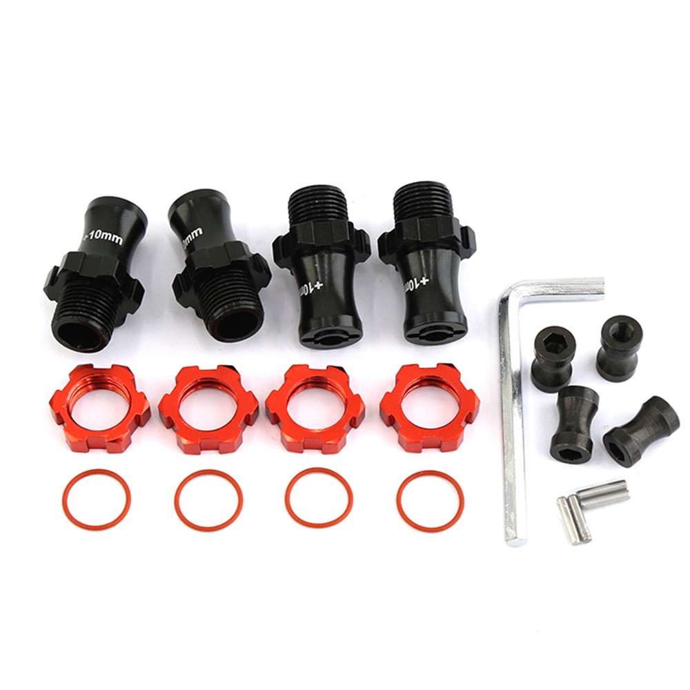 17mm Widened RC Car Wheel Hubs for Traxxas Slash Rustler Stampede Bandit 2WD 4WD Models