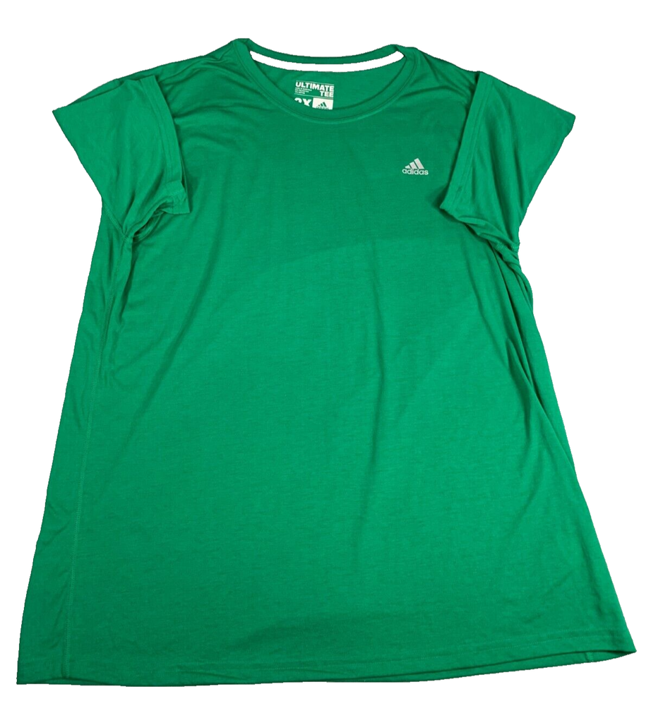 Adidas Ultimate Tee Green Men's Size XXL Climalite Shirt Short Sleeves 3546