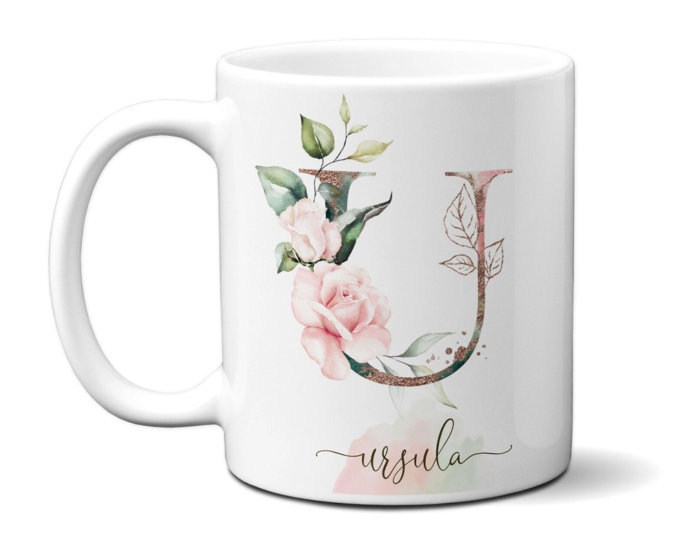 Personalized Rose Cup with Name for Grandma or Elderly Woman