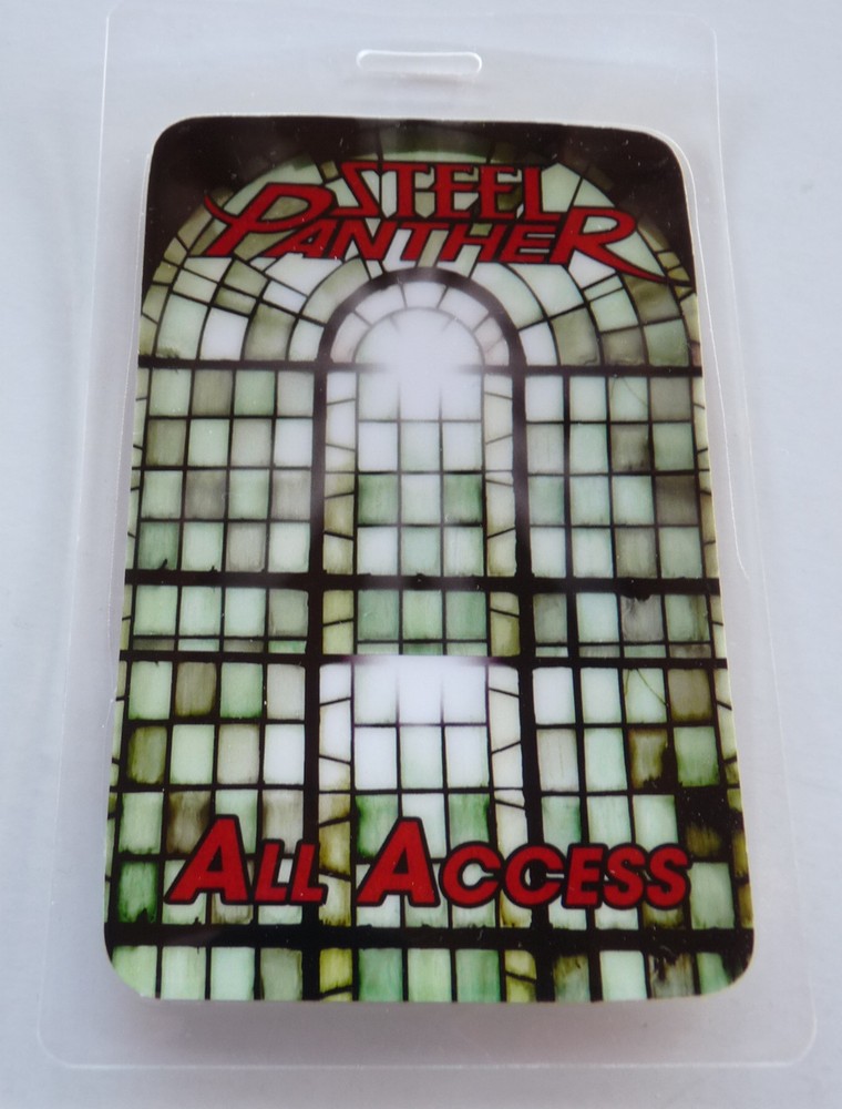 Steel Panther Concert Tour All VIP Backstage Laminate Pass D13