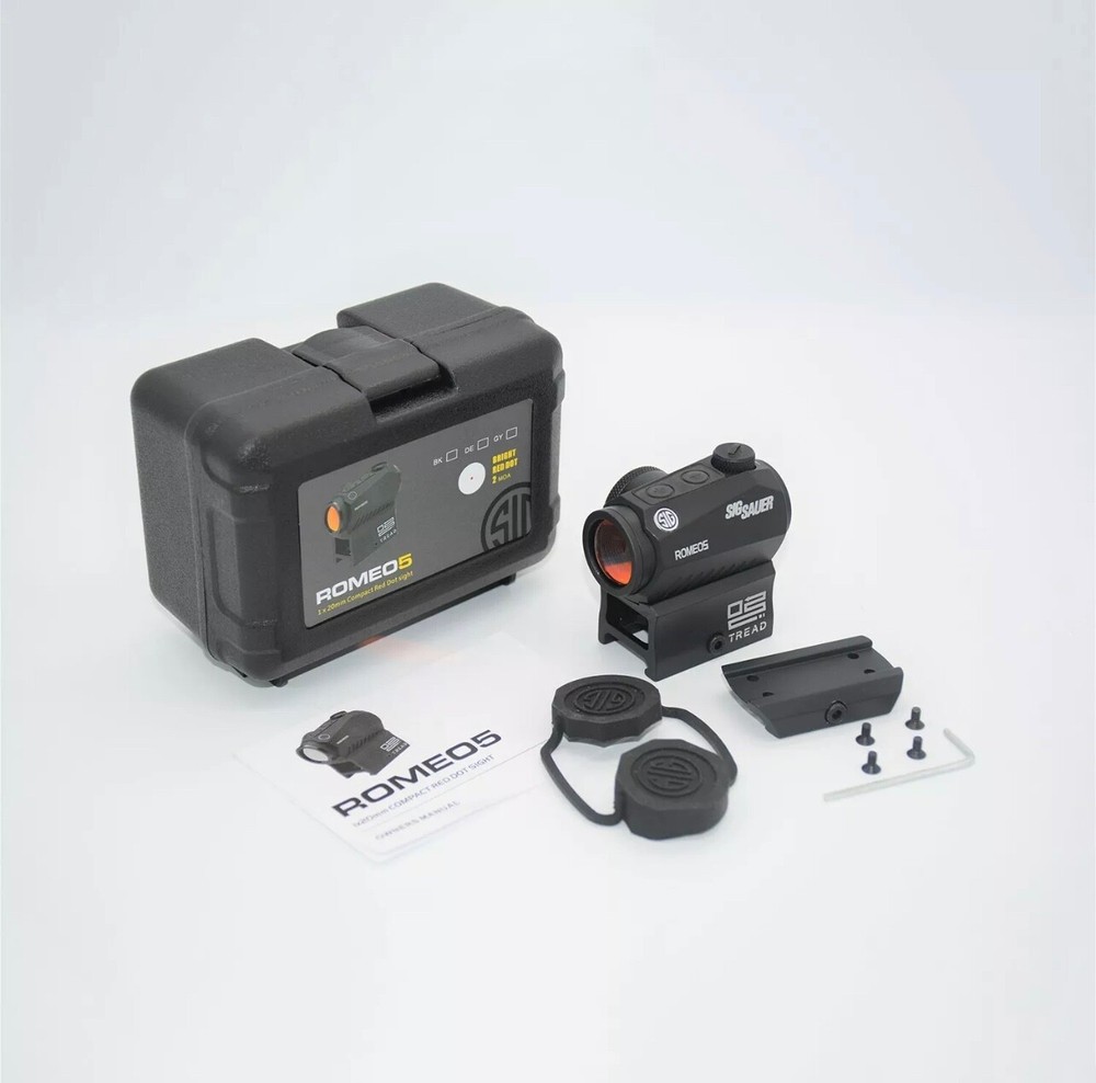 SIG SAUER ROMEO5 1x20mm Red 2 MOA Dot Sight - Black (SOR52001)