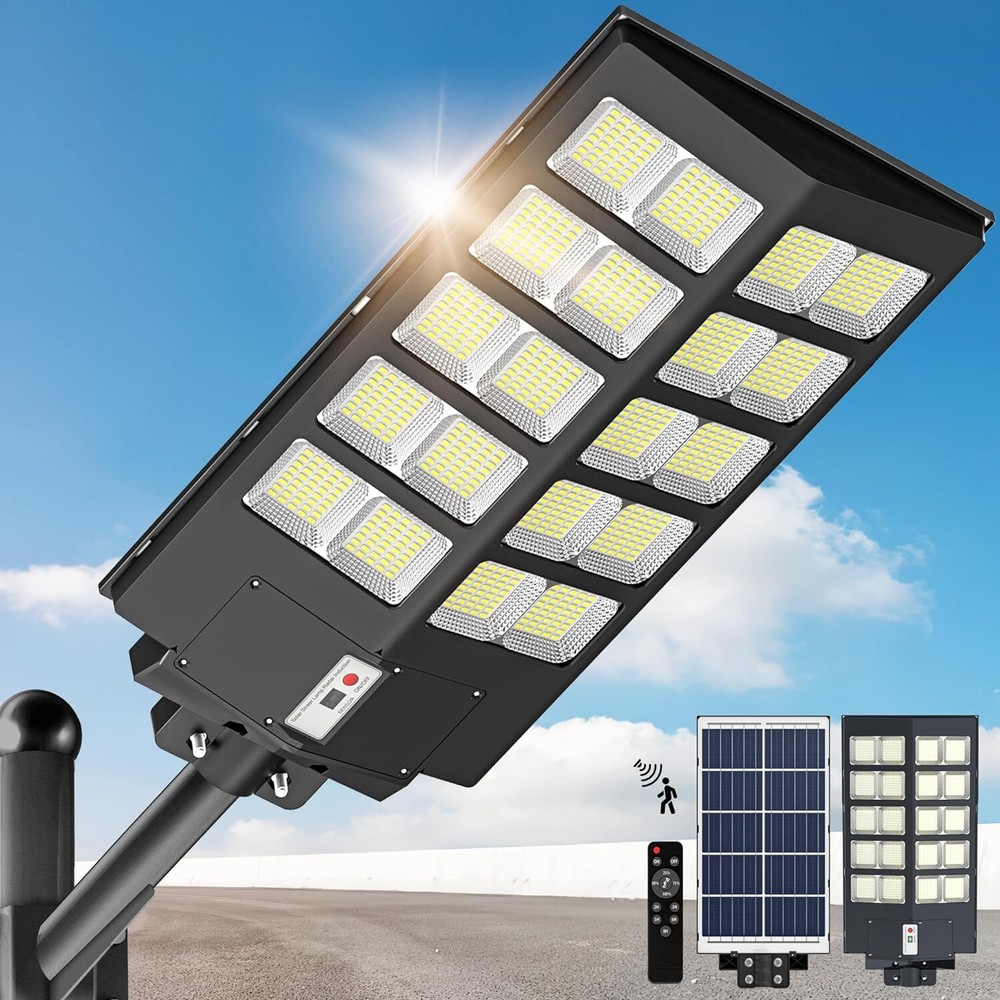 2024 New 5000W Super Bright LED Solar Street Light for Outdoor Parking Lots and Roads