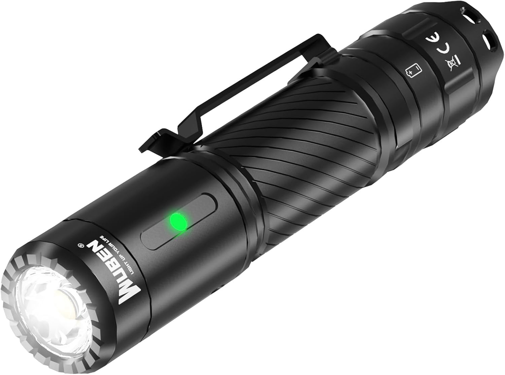 C3 Rechargeable Flashlight 1200 High Lumens Super Bright, LED Tactical Flashligh