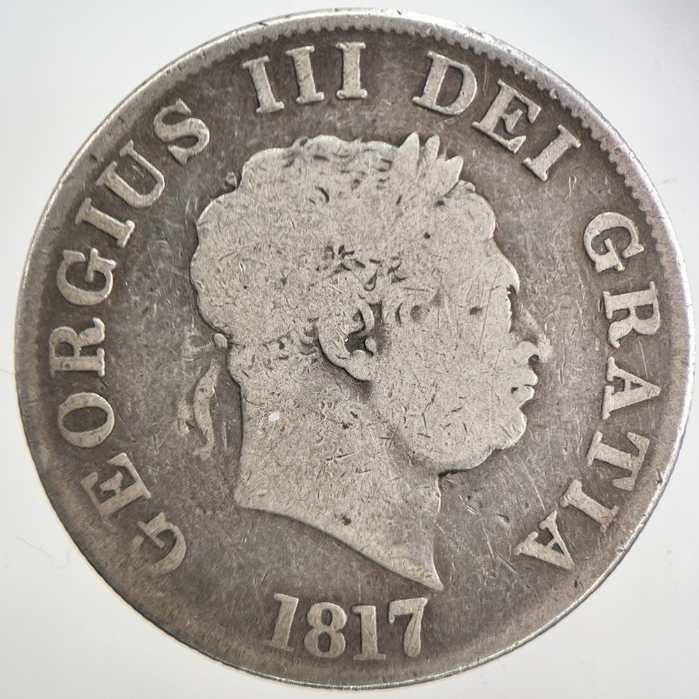 1817 George III Silver Half-Crown Coin | Collectible Grade