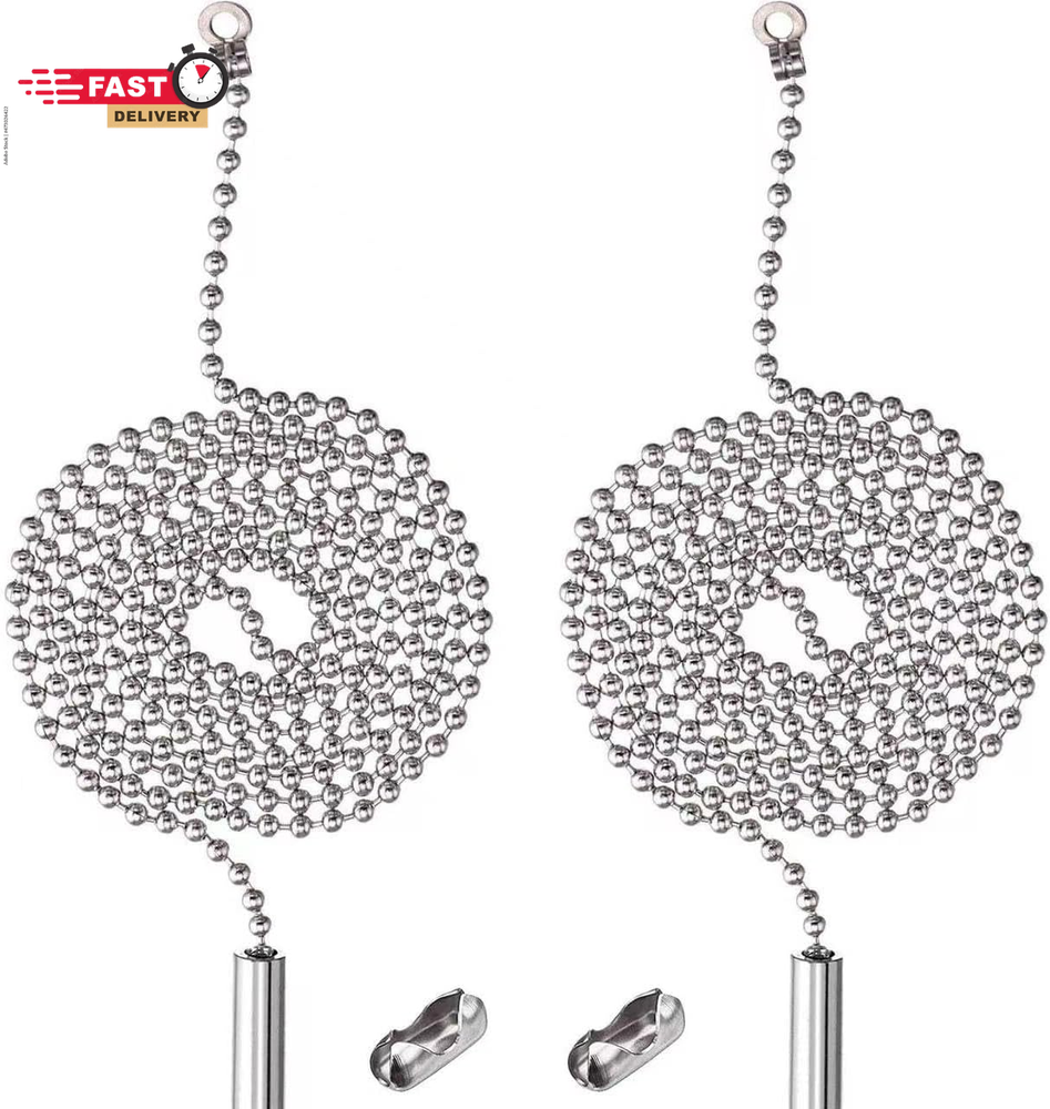 2 Pack Pull Chain String Extension with Connector for Ceiling Fan Light Fixture