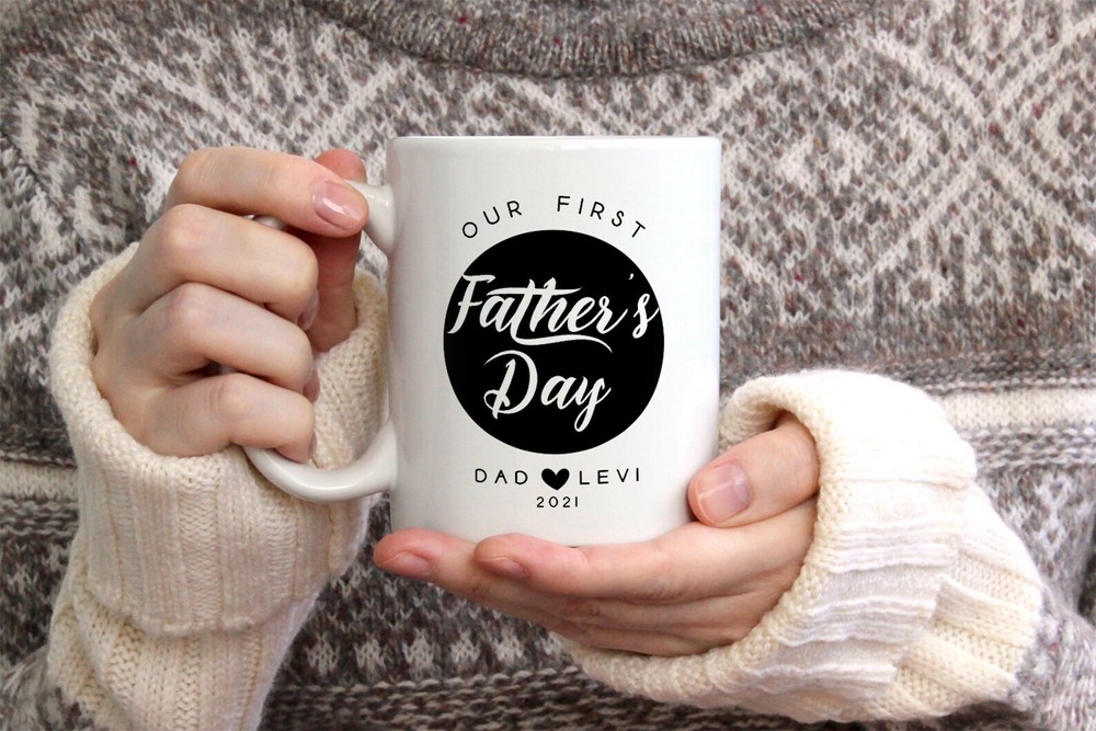 Personalized First Father's Day Mug Gift for New Dad