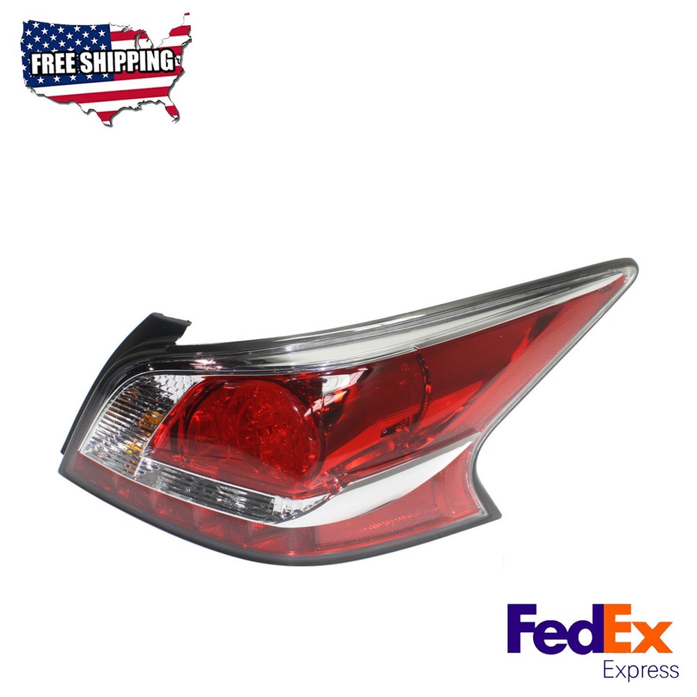 2014-2015 Nissan Altima LED Tail Light Clear Red Lens Passenger Side Replacement