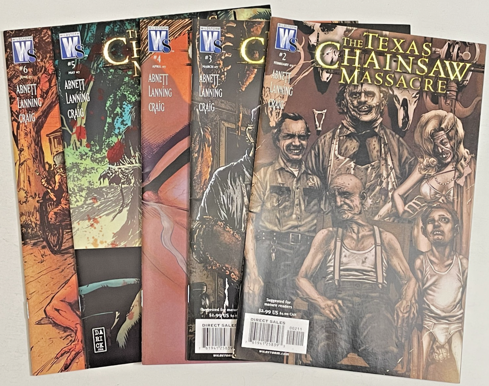 DC Wildstorm Comics TEXAS CHAINSAW MASSACRE 5 BOOK LOT # 2 3 4 5 6 VF/NM 2006