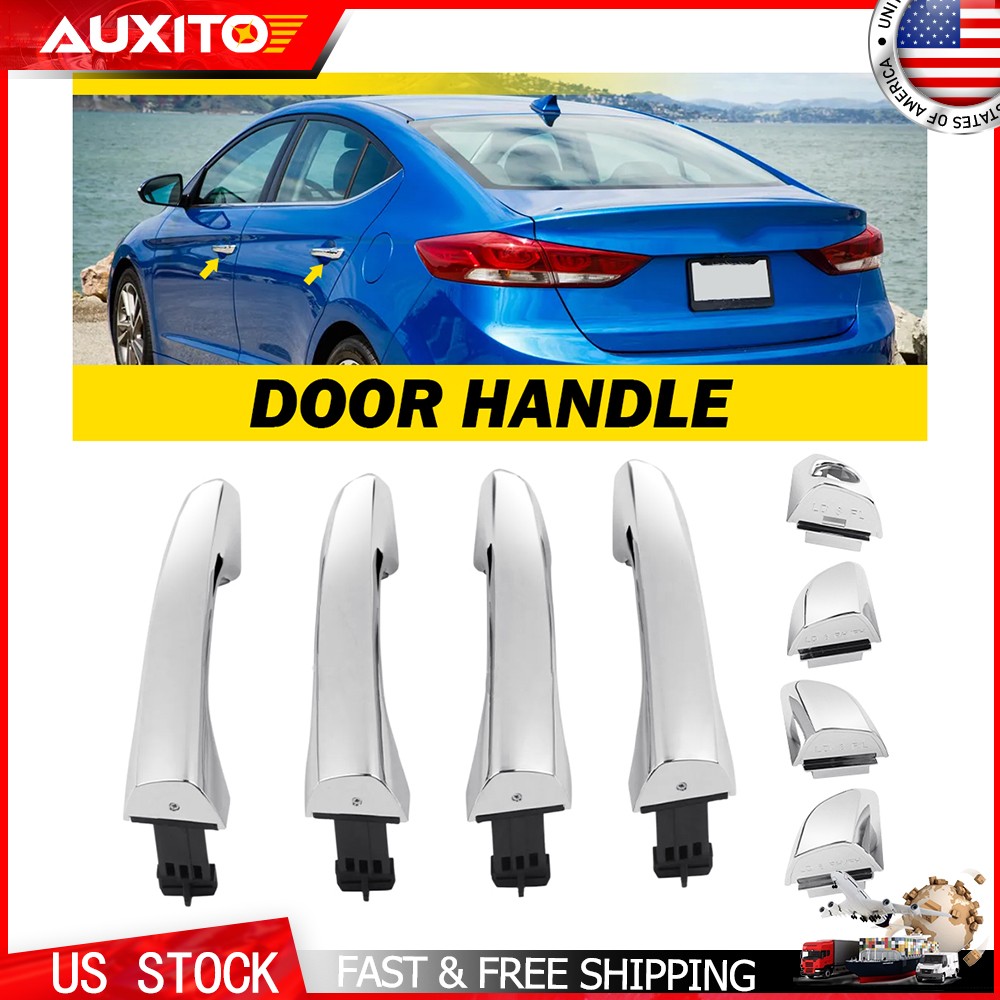 Exterior Door Handle For 2017-2020 Hyundai Elantra Sedan Set of 4 Front and Rear