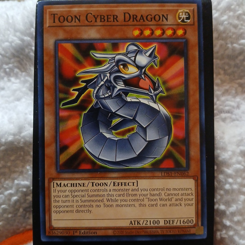 Yugioh Toon Cyber Dragon 1st Edition Rare Trading Card