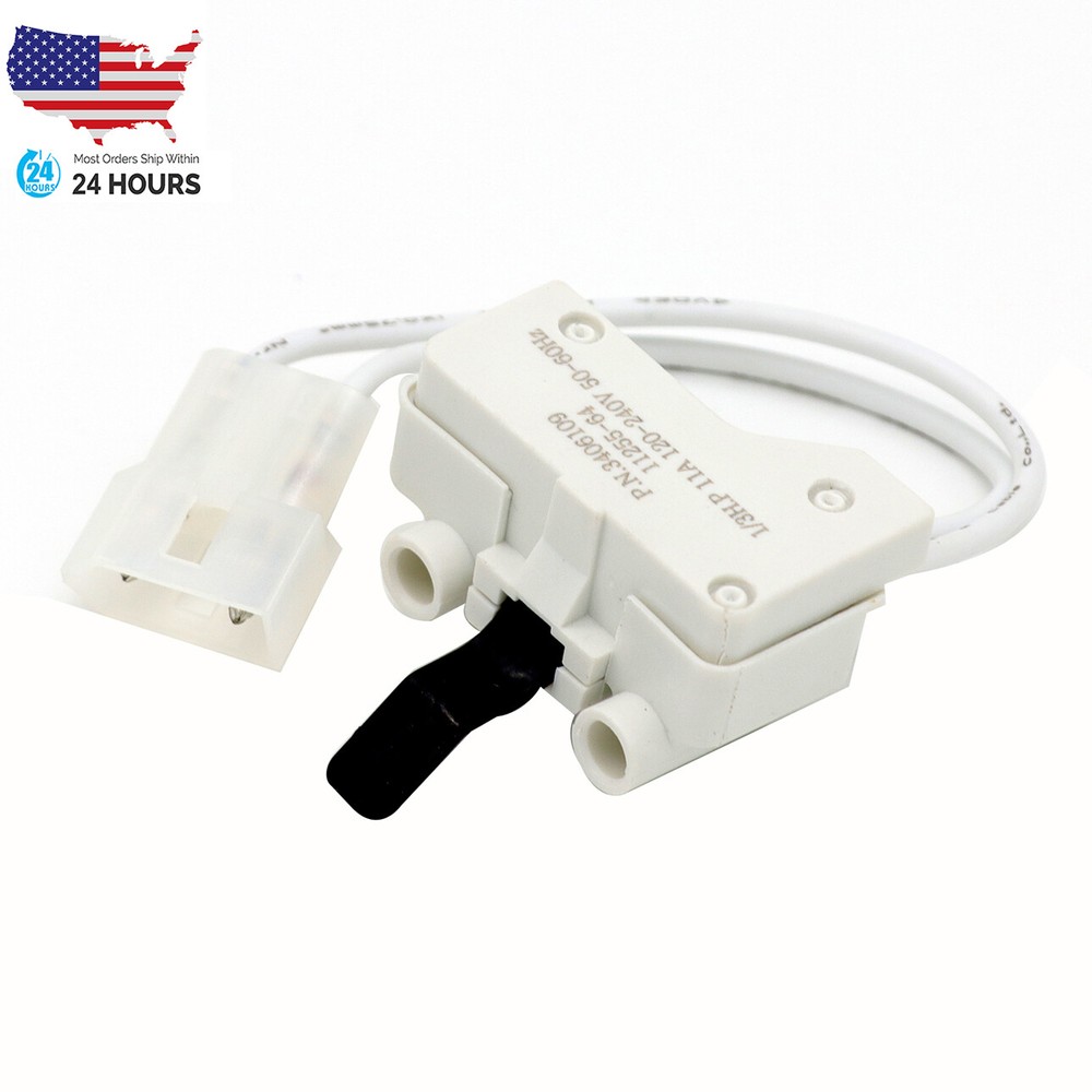 3406107 Dryer Door Switch Assembly Replacement for Whirlpool, Kenmore, Maytag