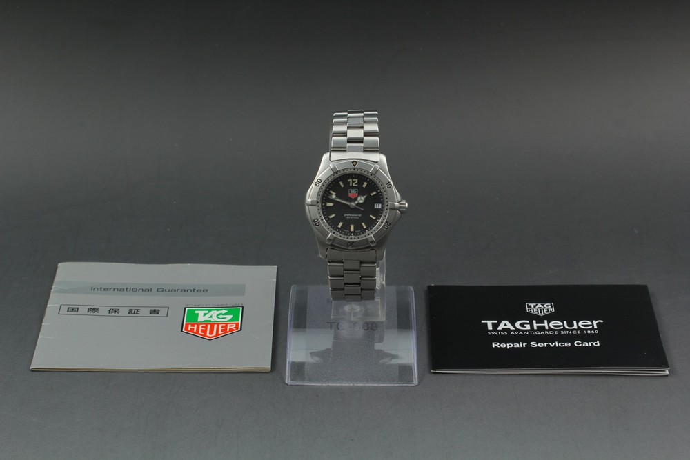 TAG Heuer Professional Black Mother of Pearl Unisex Adult Watch - WK1210