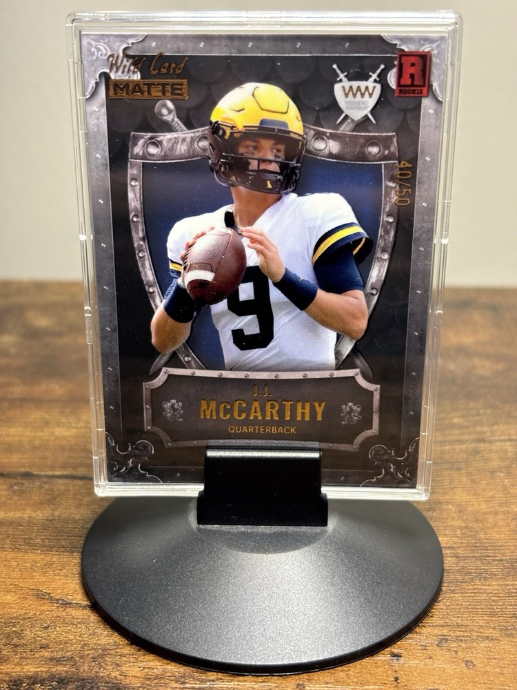 2023 Wild Card Matte Weekend Warrior JJ McCarthy /50