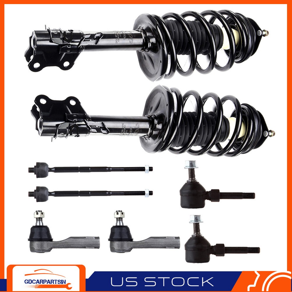 2002-2006 Nissan Sentra 1.8L Front Strut Assembly with Coil Spring & Sway Bar Tie Rod