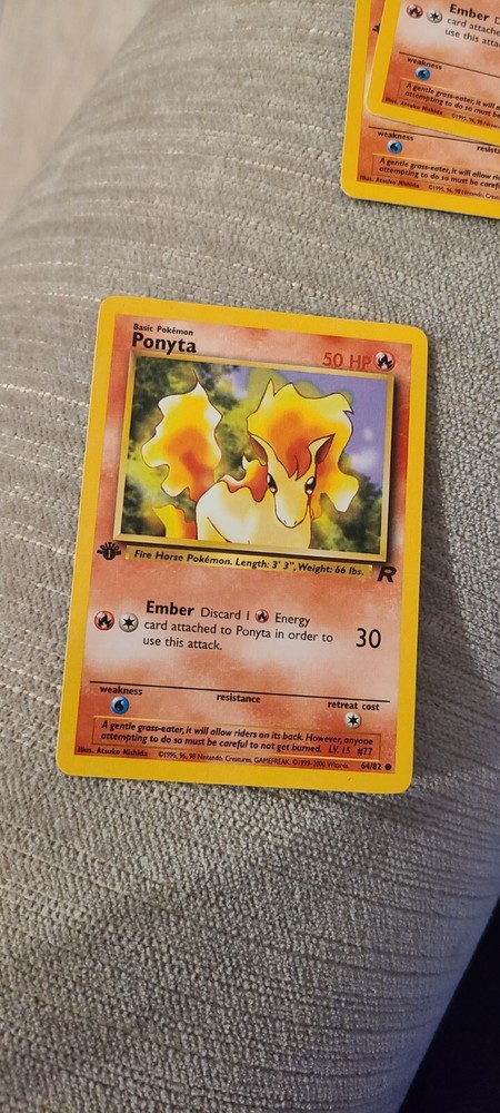 Pokemon Team Rocket PONYTA 1st Edition 64/82