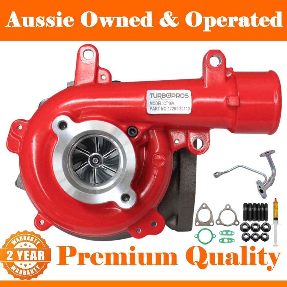 High Flow Billet Turbo Kit No Actuator with Oil Feed Pipe for Toyota Hilux 1KD-FTV 3.0L Diesel