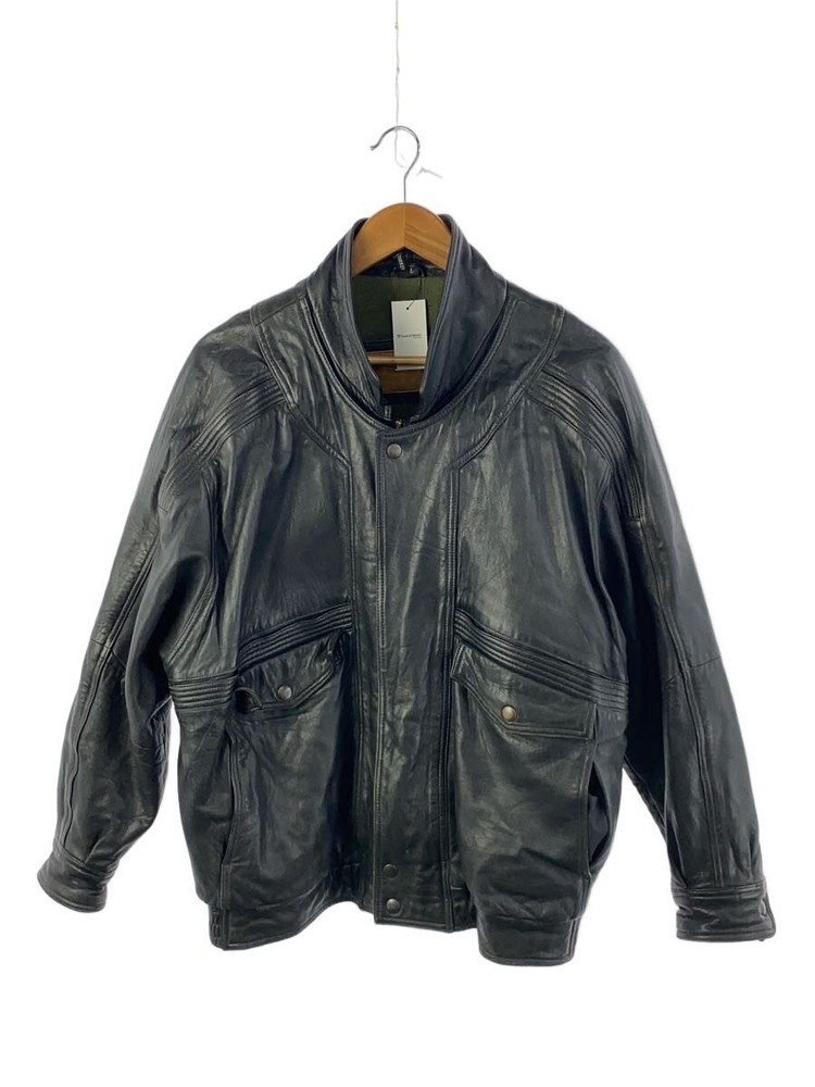 Leather Jacket Blouson/L/Leather/Blk 3464