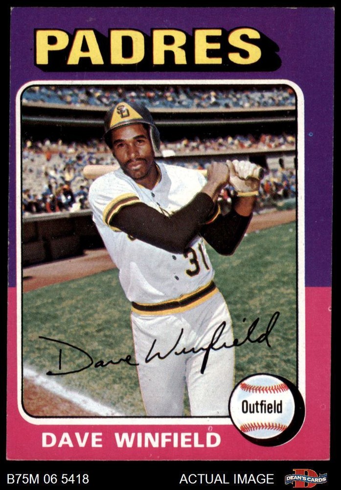 1975 Topps Mini #61 Dave Winfield Padres HOF 5 - EX