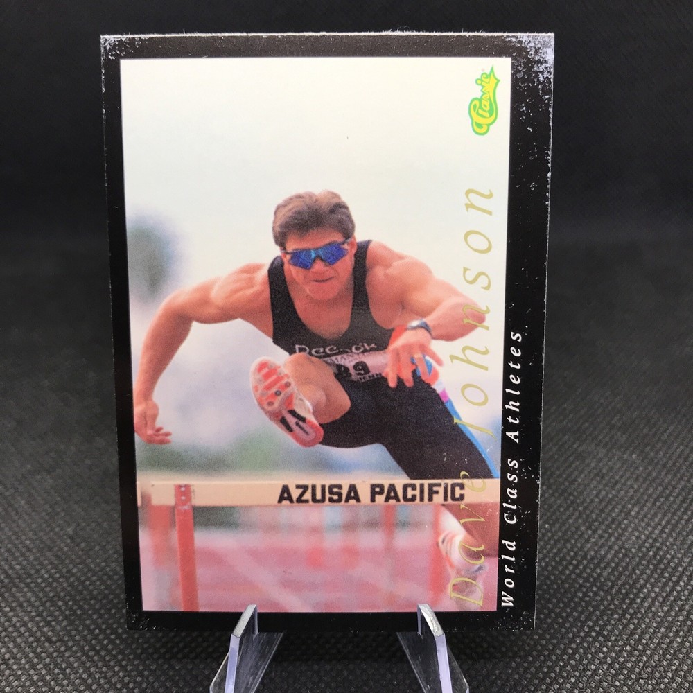 1992 Classic World Class Athletes Dave Johnson #19 Trading Card POOR