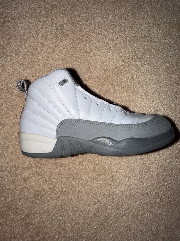 Grey Jordan 12s Size 2.5 Youth Kids
