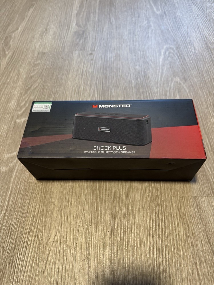 Monster Shock Plus Bluetooth Speaker with 24H Playtime Stereo Sound BT 5.4