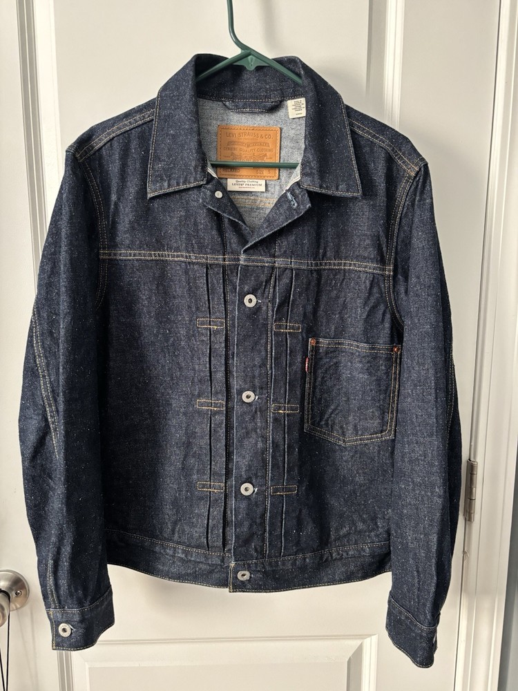 Levi's Premium Clothing Men's Type 1 Relaxed Fit Jean Jacket Size S