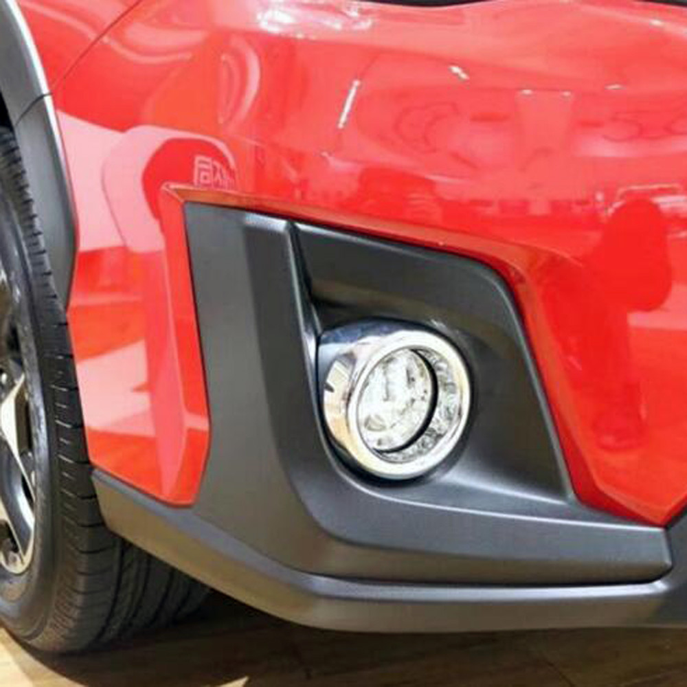 For Subaru XV Crosstrek 2018-2020 Chrome Front Head Fog Light Lamp Cover Trim