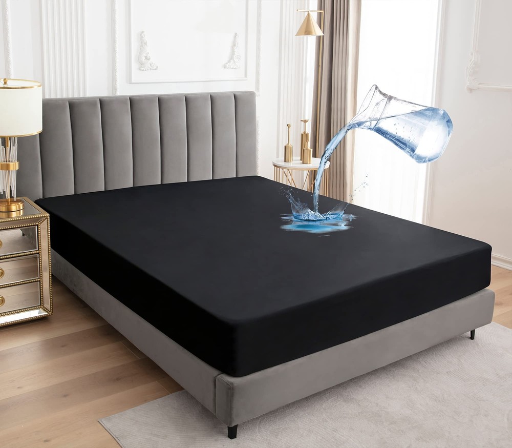 Sufdari Waterproof Twin Mattress Protector Cover for Bed Soft Washable Breathable  