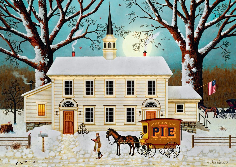 Charles Wysocki A Pie for the Parsons 300 Large Piece Jigsaw Puzzle for Adults