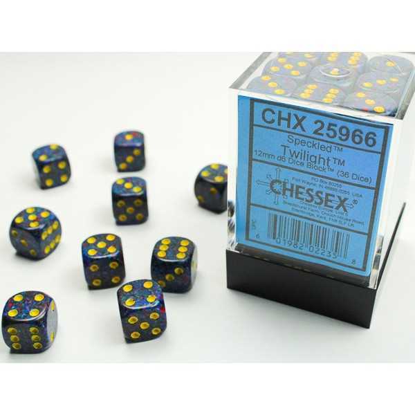 d6 Dice: Set of 36 - Speckled Twilight