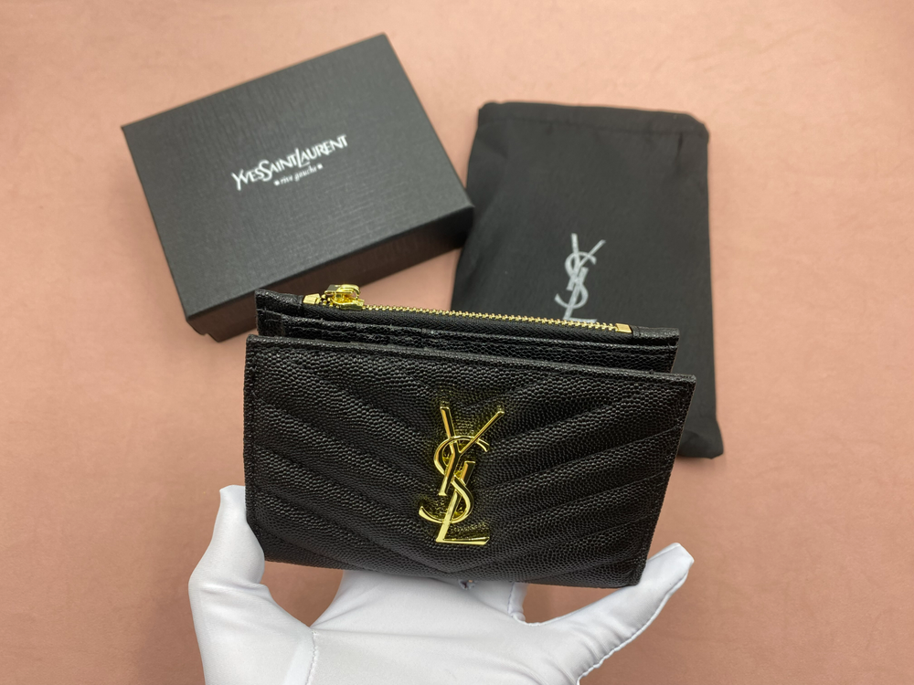 YSL Saint Laurent Leather card holder wallets