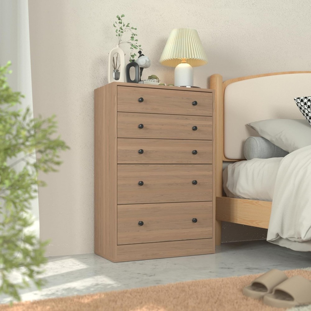 5-Drawer Dresser for Bedroom,Oversized Dresser Storage Organizer Unit for Closet