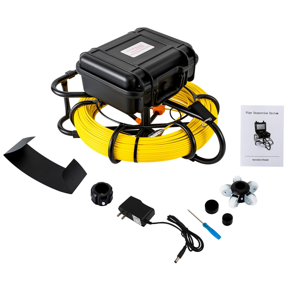 9-inch Monitor With Stainless Steel Waterproof camera Professional Sewer Camera