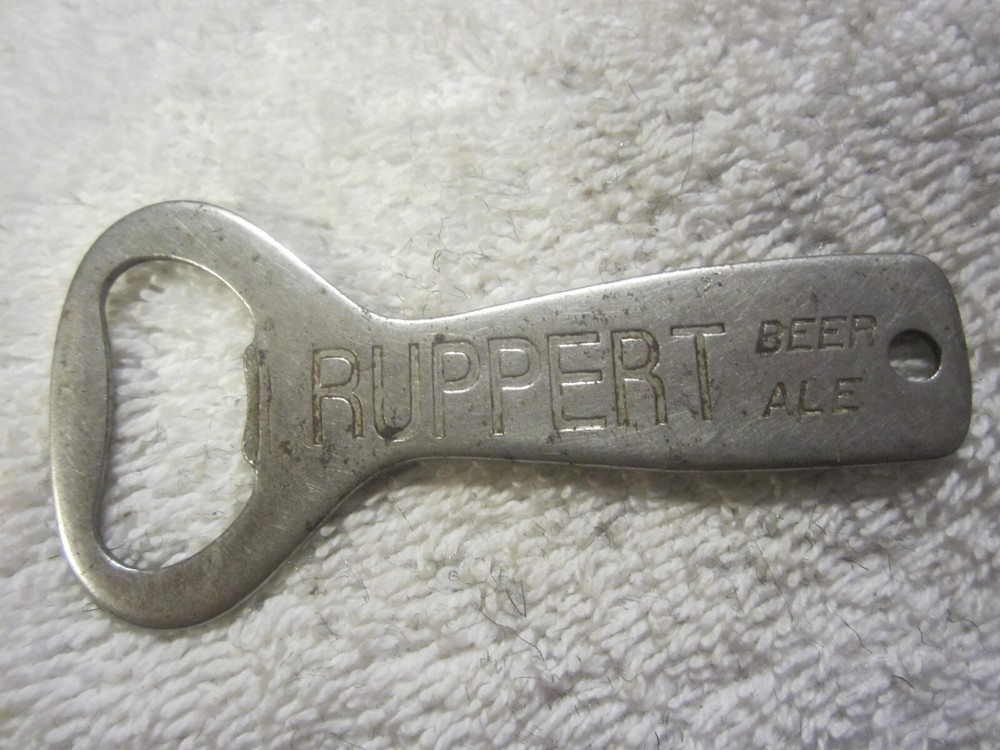 1 Jacob Ruppert Beer & Ale  beer bottle Opener,ad vtg antique Vaughan Chicago IL