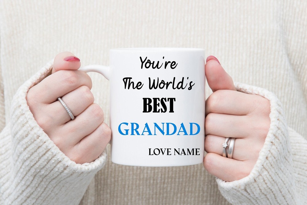 Personalised Mug You're The Worlds Best Grandad Mug 11oz Mug Tea Coffee Gift's