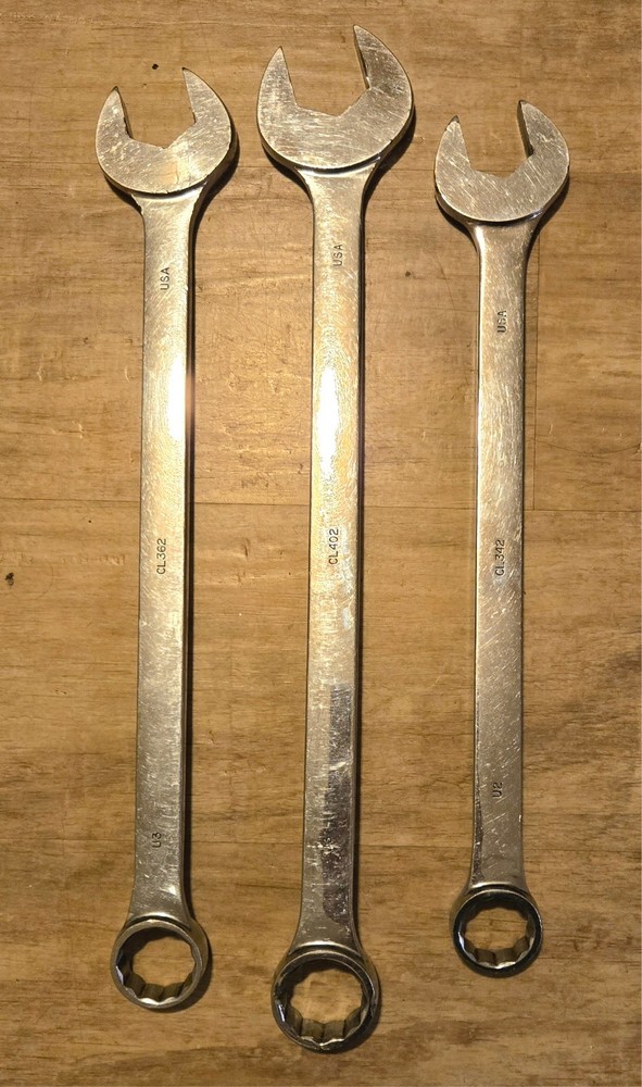 MAC CL362, CL402, CL342 Long Combination Wrench, 1 1/8, 1 1/4, 1 1/16